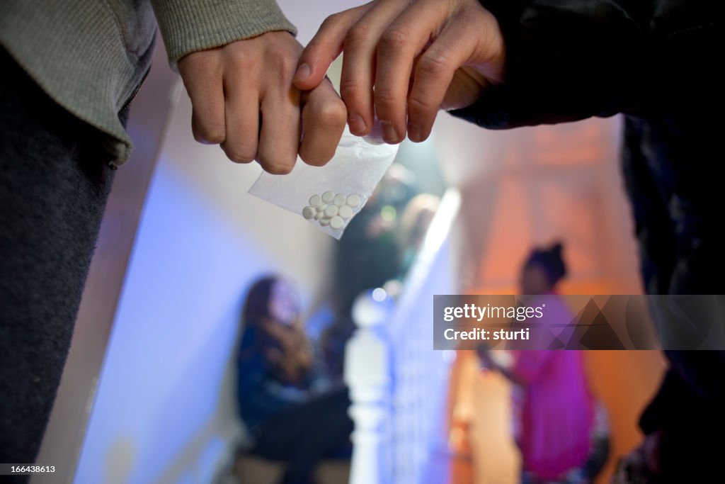 Ecstasy à une grande fête