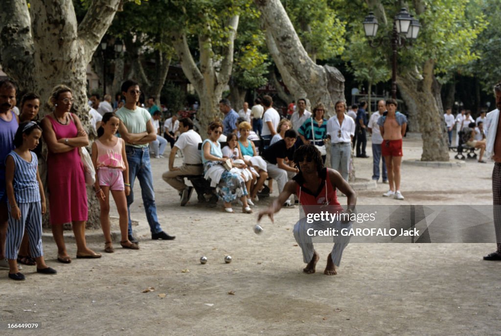 YANNICK NOAH IN SAINT-TROPEZ AT ROBERT MIMRAN