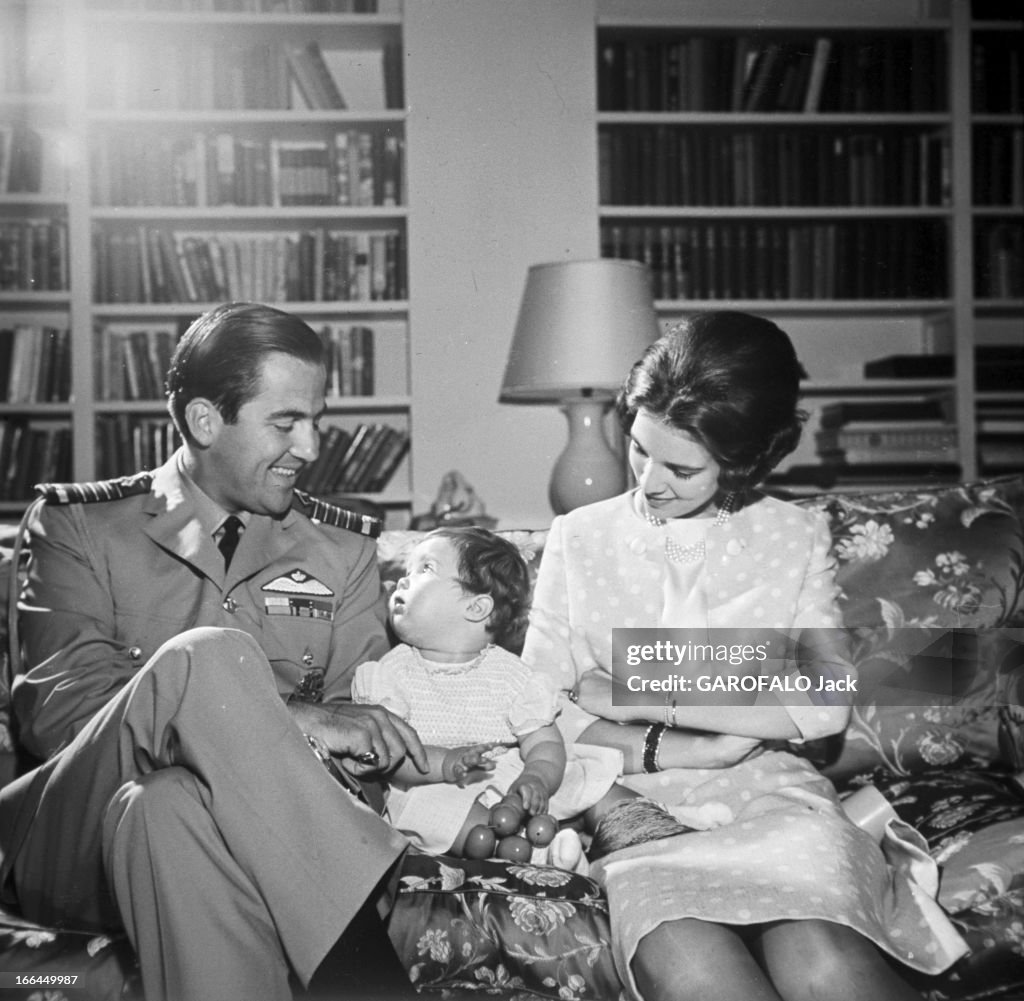 THE ROYAL FAMILY OF GREECE: CONSTANTIN II, ANNE-MARIE OF DENMARK AND THE PRINCESS ALEXIA