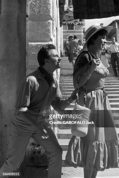 Antonella Lualdi At Venice Film Festival 1957. 27 août 1957, Festival du cinéma de Venise 1957 : la jeune comédienne italienne Antonella LUALDI,...