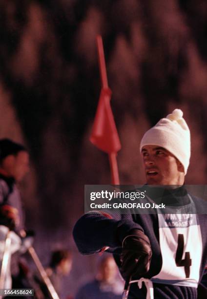 Bad Gastein, Alpine Ski World Championships: Tony Sailer. Bad Gastein- Championnats du monde de ski alpin- février 1958- Portrait de Tony SAILER,...