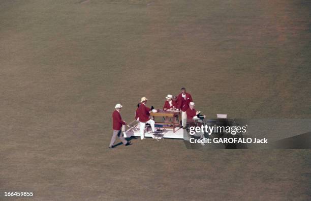 Rome Olympic Games 1960: Women Triple Jump. Rome- Jeux olympiques d'été de 1960- 25 août au 11 septembre- Epreuves du triple saut femmes. Le groupe...