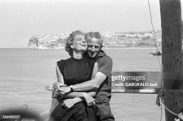 Rendezvous With Jules Dassin And Melina Mercouri On The Shooting Of 'Laloi' In 1956. En juin 1956, pendant le tournage du film 'la loi' de Jules...