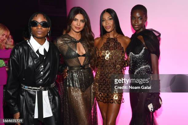 Wavy the Creator, Priyanka Chopra, Naomi Campbell and Eniola Olanrewaju attend as Victoria's Secret Celebrates The Tour '23 at The Manhattan Center...