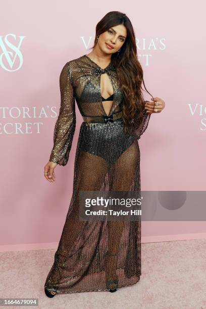 Priyanka Chopra Jonas attends Victoria's Secret's celebration of The Tour '23 at Hammerstein Ballroom on September 06, 2023 in New York City.