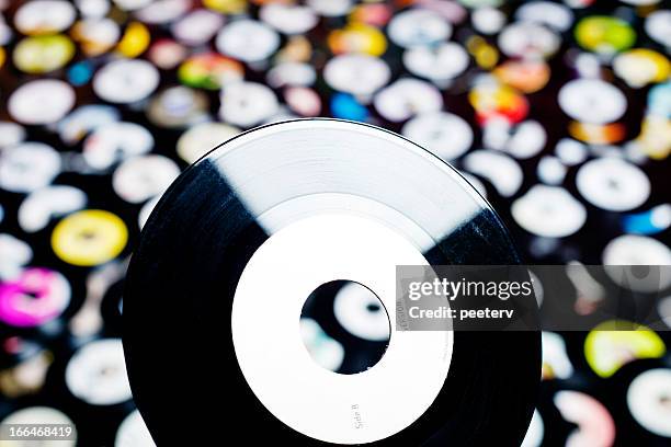 vinyl records background - 45 rpm stock pictures, royalty-free photos & images