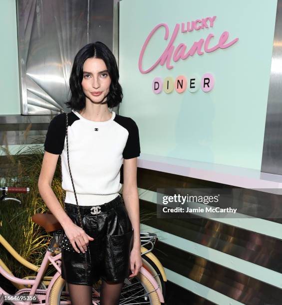Meadow Walker, wearing CHANEL, attends the CHANEL party to celebrate the debut of the Lucky Chance Diner on September 06, 2023 in Brooklyn, New York.