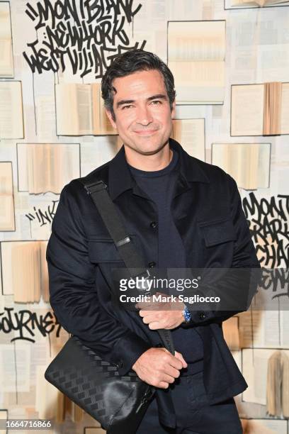 Alfonso Herrera attends The Montblanc "Library Spirit: Episodes From Around The World" NYC Launch Event at Stephan Weiss Studios on September 06,...