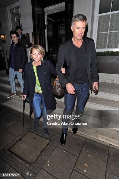 Leslie Ash And Husband Lee Chapman Sighting Leaving 34 Restaurant In leslie-ash-and-husband-lee-chapman-sighting-leaving-34-restaurant-in