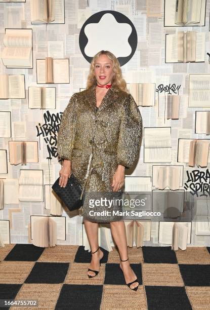 Chloë Sevigny attends The Montblanc "Library Spirit: Episodes From Around The World" NYC Launch Event at Stephan Weiss Studios on September 06, 2023...