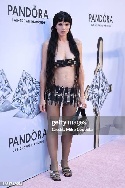 Julia Fox attends as Pandora Celebrates Lab Grown Diamonds With A New Diamond District on September 06, 2023 in New York City.