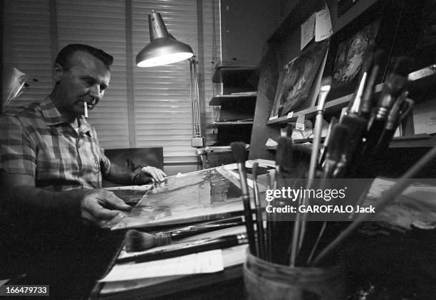 The Walt Disney Studios And Roy Disney. Etats-Unis, Burbank, 21 décembre 1966, la société de production cinématographique de la Walt Disney Company...