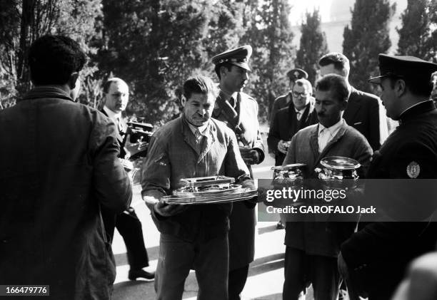 Official Travel Of The President Eisenhower In Iran. 22 décembre 1959, Iran voyage officiel du président des Etats-Unis EISENHOWER. Lors de ce...