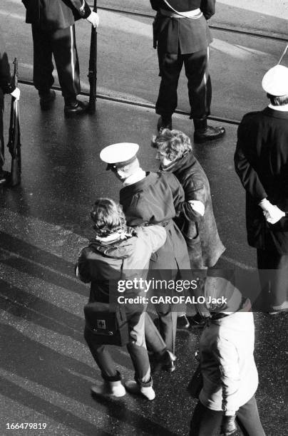 Marriage Of Princess Margriet Of The Netherlands With Pieter Van Vollenhoven. Pays-Bas, La Haye, 10 janvier 1967, mariage de la princesse Margriet...