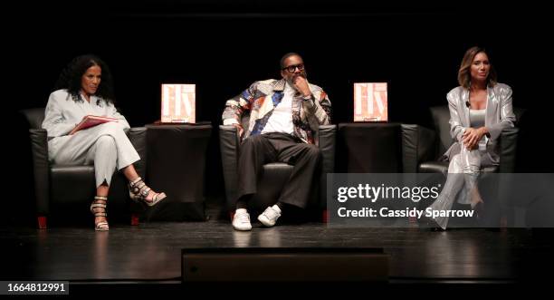 Crystal McCrary, Mitch S. Jackson and Tammy Brook attend FLY “Big Book Of Basketball” Book Conversation With Mitch S. Jackson, Crystal McCrary And...