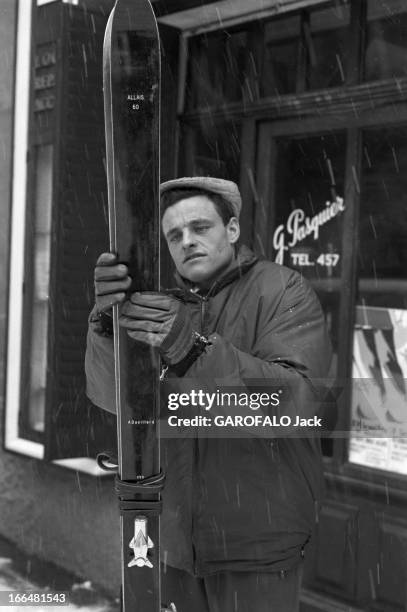 Rendezvous With Adrien Duvillard. France, 21 janvier 1960, Adrien DUVILLARD, skieur alpin français, fait partie de l'équipe de France de ski. Lors...