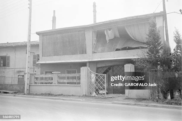 The Disaster Of Feyzin Refinery. France, Feyzin, janvier 1966, catastrophe dans un site pétrochimique du sud de Lyon, le 4 janvier. Du propane...