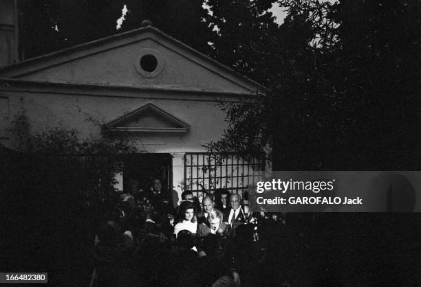 Wedding Of Jackie Kennedy And Aristotle Onassis. Ile de Skorpios - 20 octobre 1968 - Lors de la célébration du mariage de Jackie KENNEDY et de...