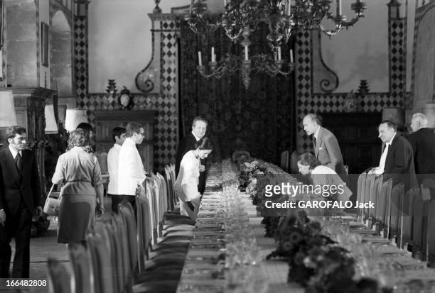 Valery Giscard D'Estaing And His Wife To Visit Portugal. Le 22 juillet 1978, au Portugal, dans le cadre d'un voyage officiel, le président de la...
