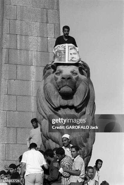 The Funeral Of President Abdel Nasser Gamal. Le Caire- 1er Octobre 1970- Les obsèques de Gamal Abdel NASSER, second président de l'Égypte. Lors des...