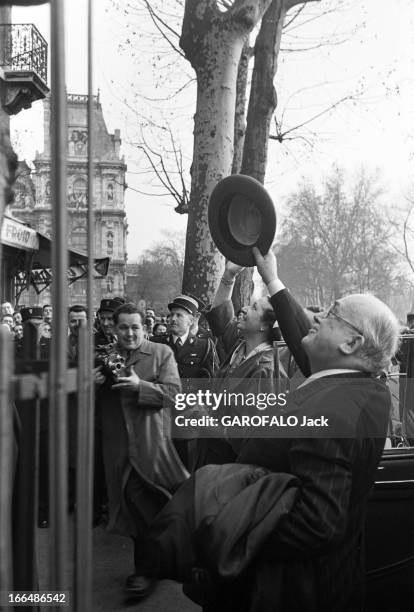 French Presidential Elections Of 1953. France, Paris, décembre 1953, René Coty, alors vice-président du Conseil de la République, vient d'être élu...