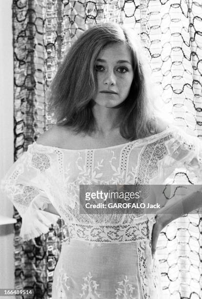 Rendezvous With Patti D'Arbanville. 3 janvier 1977, l'actrice américaine Patti D'ARBANVILLE, vedette du film 'Bilitis' de David Hamilton dans son...