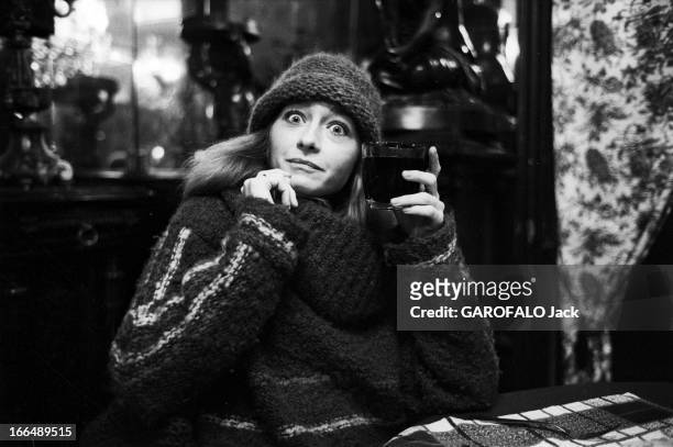 Rendezvous With Patti D'Arbanville. 3 janvier 1977, l'actrice américaine Patti D'ARBANVILLE, vedette du film 'Bilitis' de David Hamilton. Portrait de...
