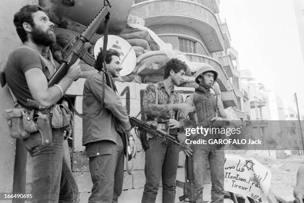 States Conflict With Syria. Beyrouth- 9 octobre 1978- Guerre du Liban: conflit entre Israël, la Palestine, la Ligue des Etats arabes et la Syrie: un...