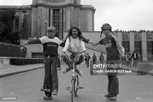 Rendezvous With Actress Agostina Belli. France, Paris, 5 juillet 1978, l'actrice Italienne Agostina BELLI visite la capitale après deux tournages....