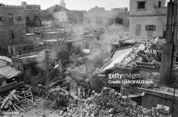 The Palestinian Problem. Liban- 19 mars 1978- Intervention Israelienne au sud Liban contre les bases Palestiniennes:à Tyr, dans la poussière des...