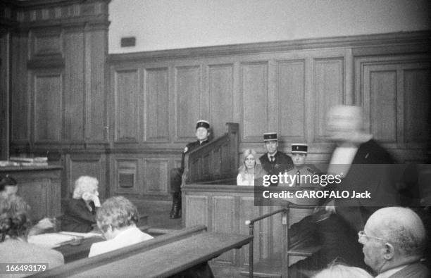 The Jacques Mesrine Case: The Trial Of His Bride Jocelyne Deraiche. France, 7 juin 1978, Procès de la canadienne Jocelyne DERAICHE, la fiancée du...