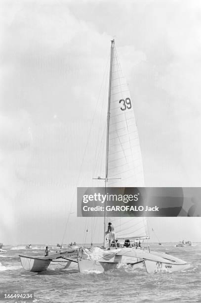 The First Edition Of The Route Du Rum. En Novembre 1978, dans le cadre de première édition de la Route du Rhum, course transatlantique en solitaire,...