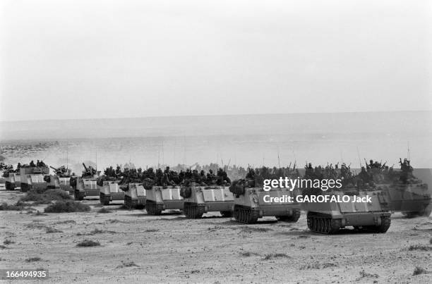 Conflict Between Morocco And Polisario. Octobre 1979 Sahara Occidental-Sud Maroc : Hassan 2, roi du Maroc, lance une grande opération militaire ,...