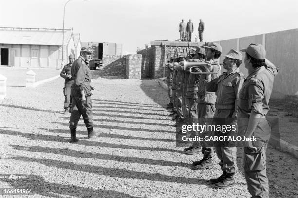 Conflict Between Morocco And Polisario. Octobre 1979 Sahara Occidental-Sud Maroc : Hassan 2, roi du Maroc, lance une grande opération militaire ,...