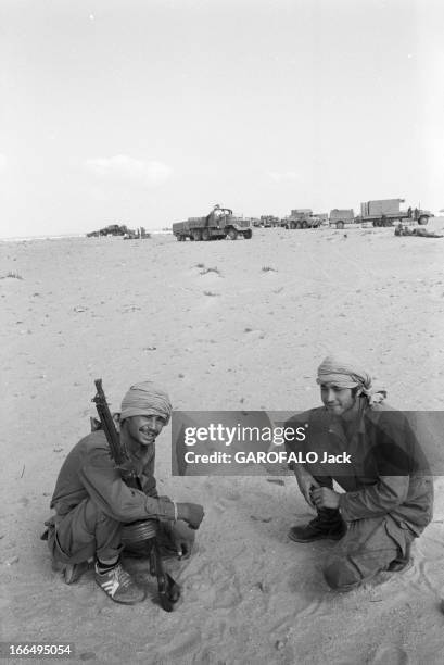 Conflict Between Morocco And Polisario. Octobre 1979 Sahara Occidental-Sud Maroc : Hassan 2, roi du Maroc, lance une grande opération militaire ,...