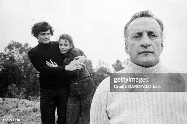 Shooting Of The Film 'Les Complices De La Derniere Chance'. Espagne, mars 1971, tournage du film 'Les complices de la dernière chance', des...