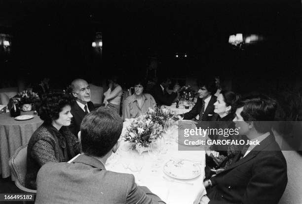 Valery Giscard D'Estaing Celebrates His 55Th Birthday. Paris, 1er févier 1981, le Président Valéry GISCARD D'ESTAING fête son 55ème anniversaire au...