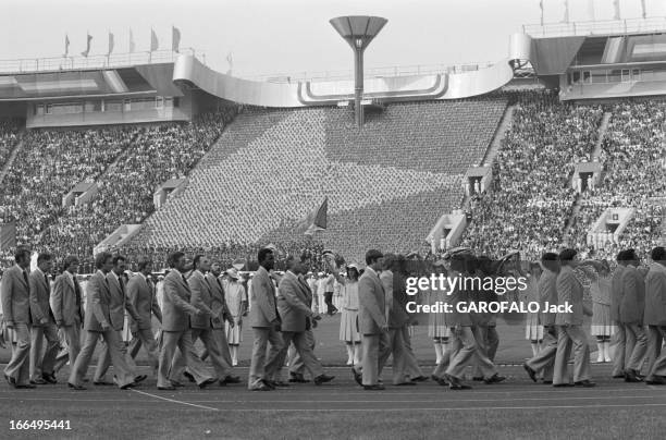 Moscow Summer Olympic Games 1980. Union Soviétique, 21 juillet 1980, la cérémonie d' ouverture des Jeux Olympiques d'été de Moscou . Les jeux furent...