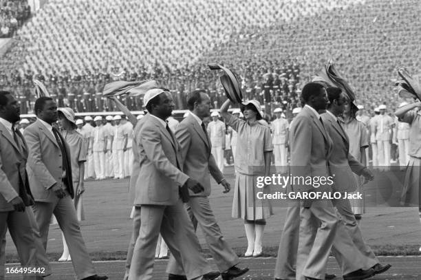 Moscow Summer Olympic Games 1980. Union Soviétique, 21 juillet 1980, la cérémonie d' ouverture des Jeux Olympiques d'été de Moscou . Les jeux furent...