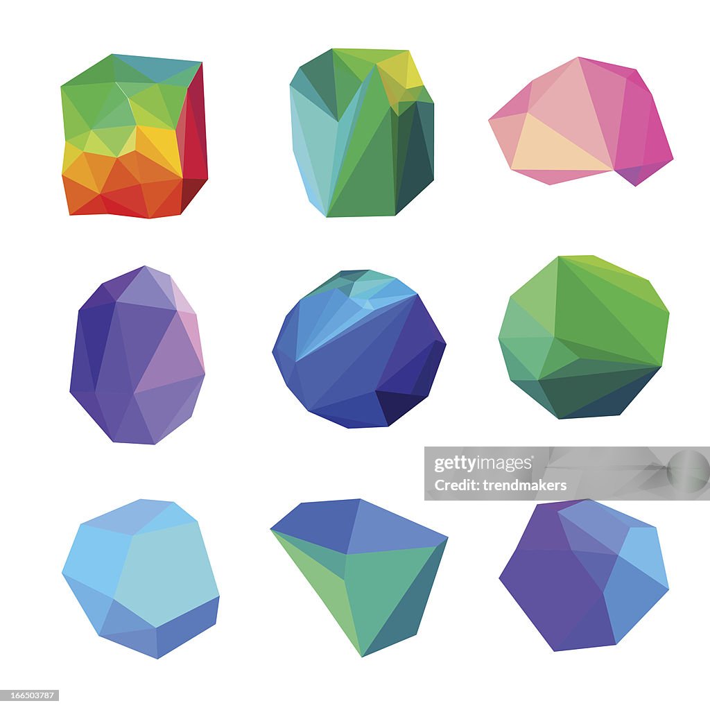 Polygonal Abstracts Set