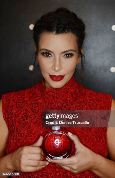 Kim Kardashian during her special appearance at Kardashian Khaos at The Mirage Hotel and Casino on April 13, 2013 in Las Vegas, Nevada.