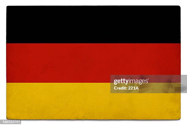 grunge flag of germany on white - flag g20 stock pictures, royalty-free photos & images