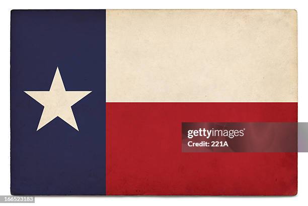 grunge us state flag on white: texas - texas state flag stock pictures, royalty-free photos & images
