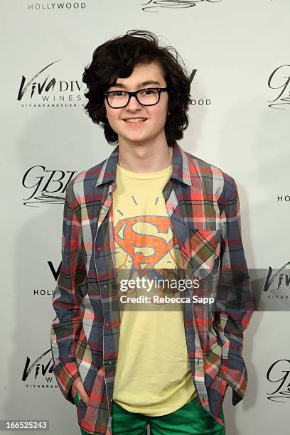 Actor Jared Gilman at GBK Gift Lounge In Honor Of The MTV Movie Award Nominees And Presenters - Day 2 at W Hollywood on April 13, 2013 in Hollywood,...