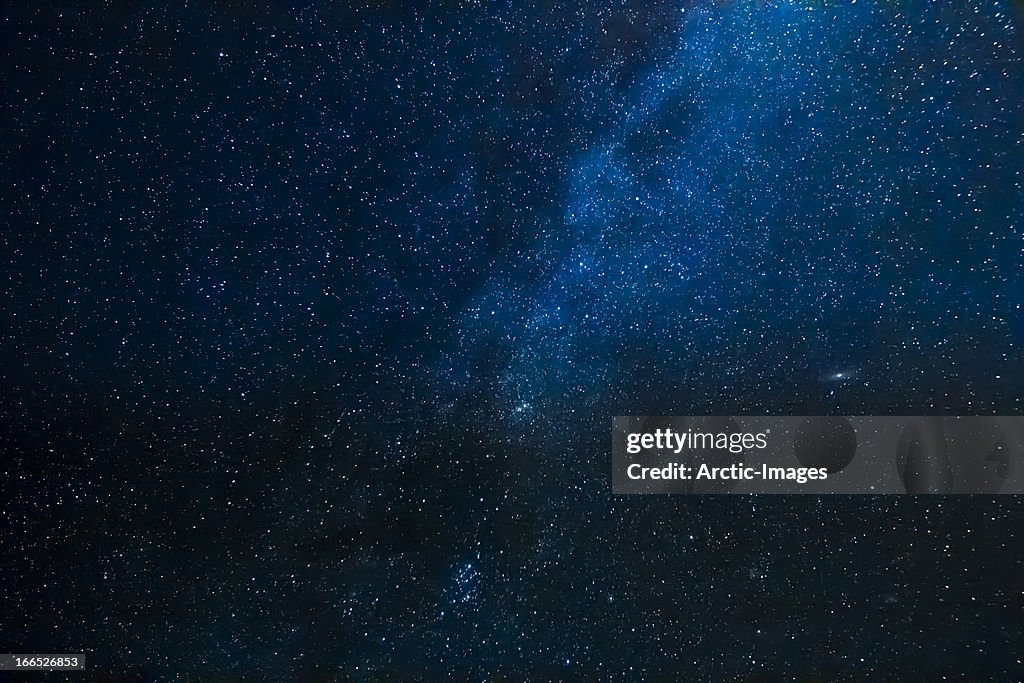 Starry night with the Milky Way Galaxy