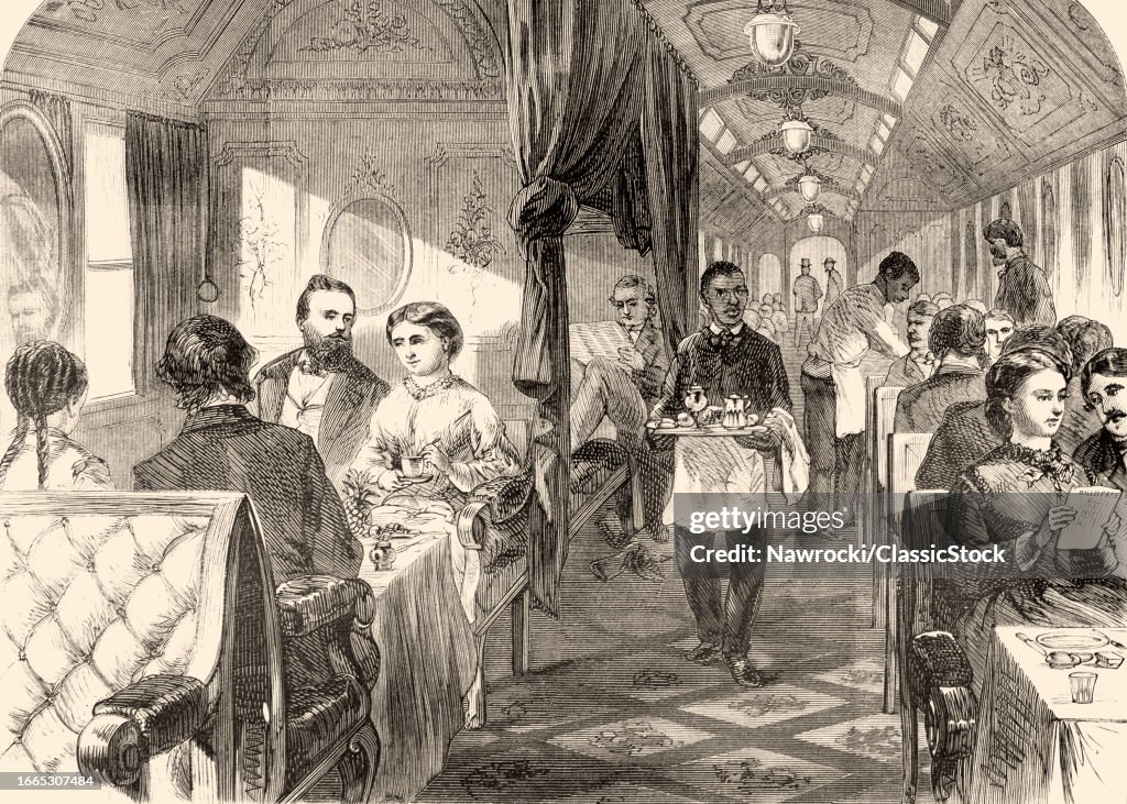 1860s Wealthy Train Passeng...