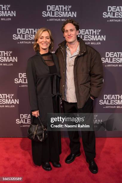 Kerry Armstrong arrives ahead of the "Death Of A Salesman" Opening Night at Her Majesty's Theatre on September 07, 2023 in Melbourne, Australia.