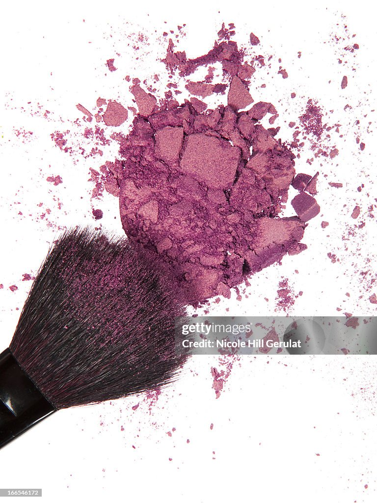 Blush with make-up brush