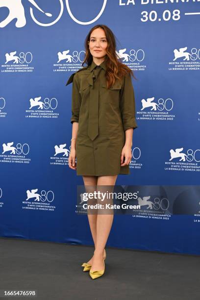 Anaïs Demoustier attends a photocall for the movie "Daaaaaali!" at the 80th Venice International Film Festival on September 07, 2023 in Venice, Italy.