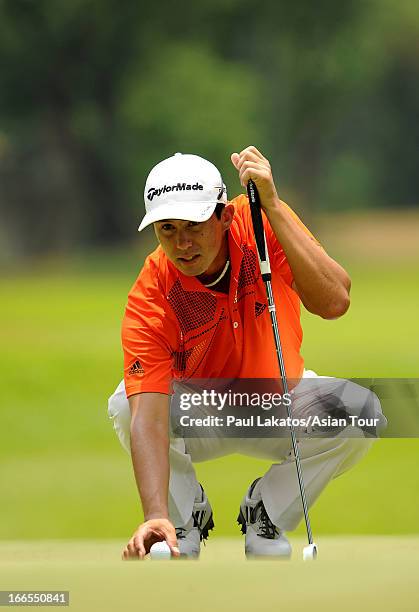 Sam Cyr of USA in action during day four of the Solaire Open at Wack Wack Golf and Country Club on April 14, 2013 in Manila, Philippines.